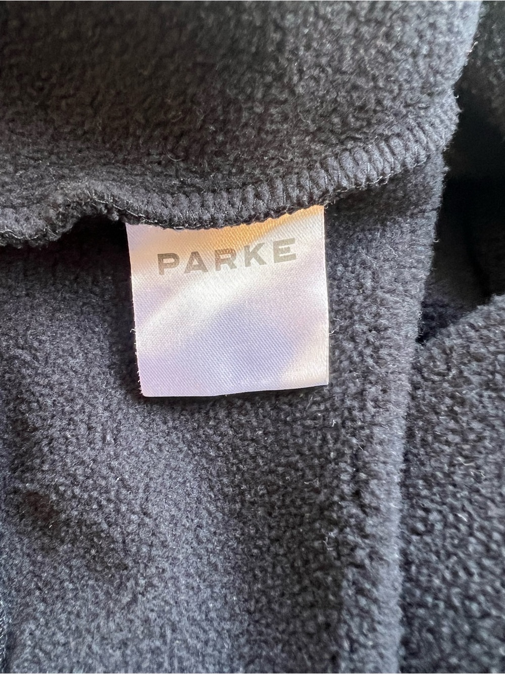 Parke Varsity Mockneck Black Sweatshirt Size S/M - Picture 5 of 7